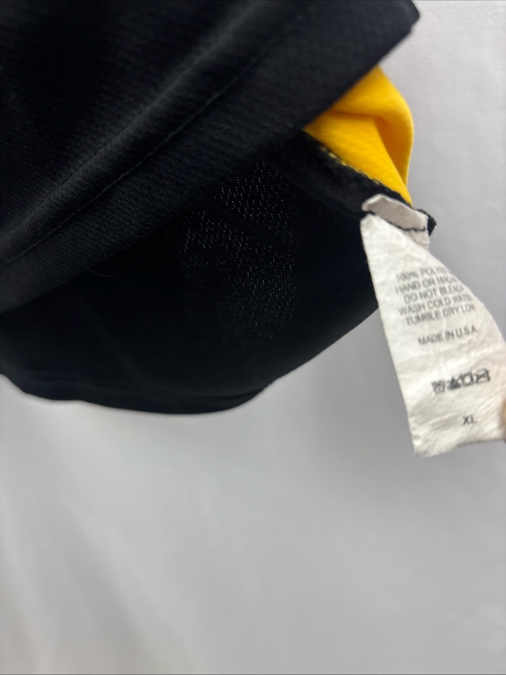 U.S. Army Logo Black Yellow Colorblock Polo Shirt Mens XL Military - Picture 5 of 7